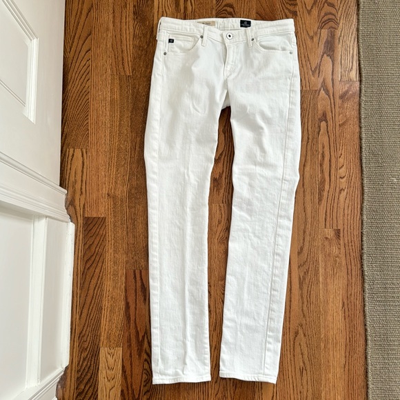 AG Adriano Goldschmied The Stevie Slim Straight White Size 27 - Picture 1 of 12